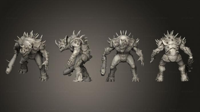 Figurines heroes, monsters and demons (Braxa, STKM_4505) 3D models for cnc