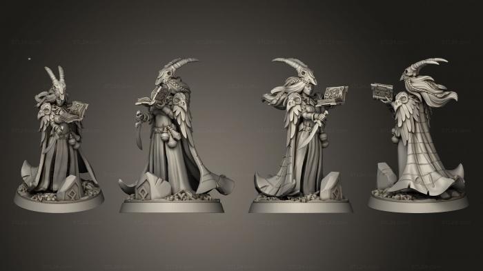 Figurines heroes, monsters and demons (Brigit the Young Witch, STKM_4506) 3D models for cnc