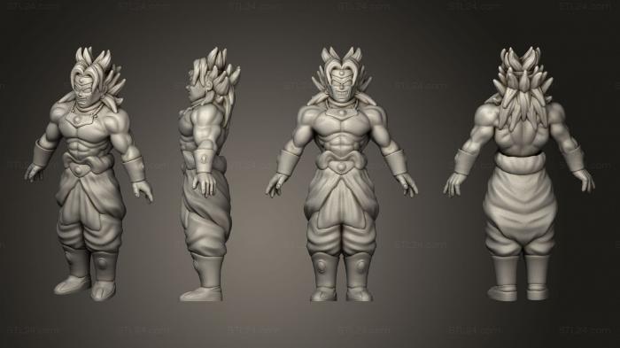 Figurines heroes, monsters and demons (broly 2, STKM_4509) 3D models for cnc