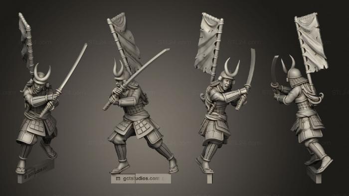 Figurines heroes, monsters and demons (bushido Ito Jade Mamba Guard B, STKM_4524) 3D models for cnc
