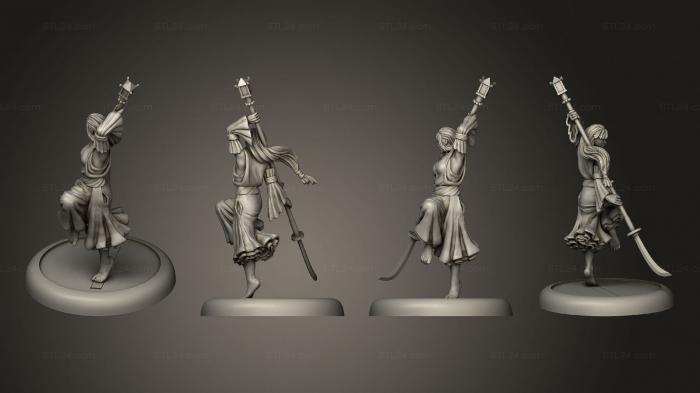 Figurines heroes, monsters and demons (bushido Ronin Xi, STKM_4530) 3D models for cnc