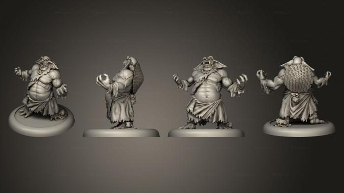 Figurines heroes, monsters and demons (bushido Savage Wave Zoo, STKM_4537) 3D models for cnc