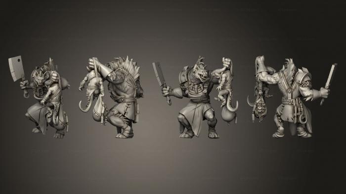 Figurines heroes, monsters and demons (Butcher Gnoll, STKM_4540) 3D models for cnc