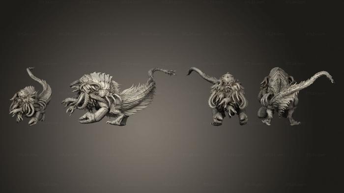 Figurines heroes, monsters and demons (Byatis 2, STKM_4543) 3D models for cnc