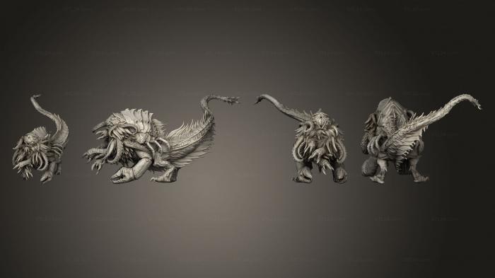 Figurines heroes, monsters and demons (Byatis, STKM_4544) 3D models for cnc