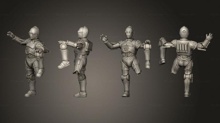 Figurines heroes, monsters and demons (C 3 PO pose 1 003, STKM_4549) 3D models for cnc