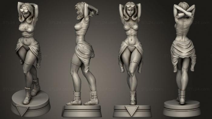 Figurines heroes, monsters and demons (Caitlin Fairchild 2, STKM_4559) 3D models for cnc