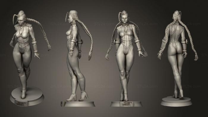 Figurines heroes, monsters and demons (cammy, STKM_4563) 3D models for cnc