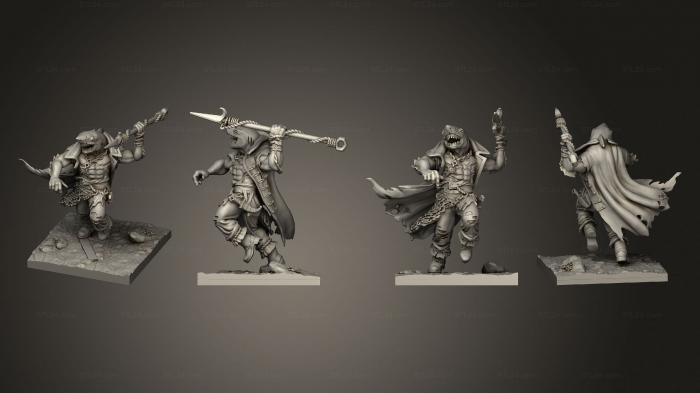 Figurines heroes, monsters and demons (Captain, STKM_4573) 3D models for cnc