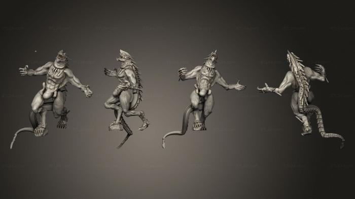 Figurines heroes, monsters and demons (Carnivore 2, STKM_4575) 3D models for cnc
