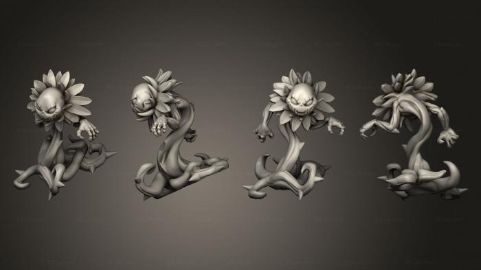 Figurines heroes, monsters and demons (Carnivorous flower, STKM_4577) 3D models for cnc