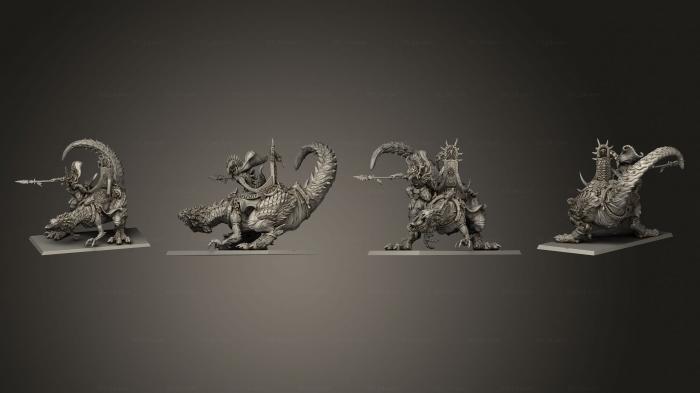 Статуэтки герои, монстры и демоны (Карнозавр, STKM_4580) 3D модель для ЧПУ станка