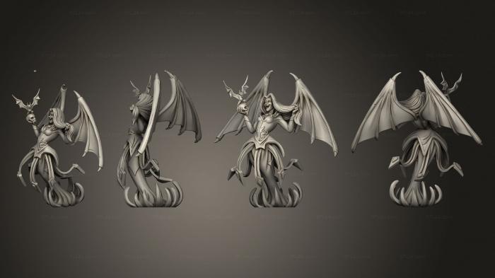 Статуэтки герои, монстры и демоны (Селеста Сильвер, STKM_4607) 3D модель для ЧПУ станка