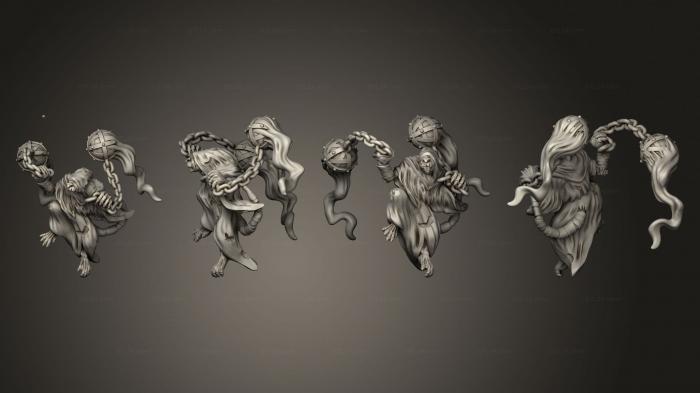 Figurines heroes, monsters and demons (CENSER BEARER, STKM_4609) 3D models for cnc