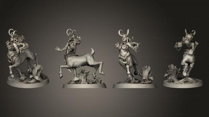 Figurines heroes, monsters and demons (Centaur Dryad Druid, STKM_4611) 3D models for cnc