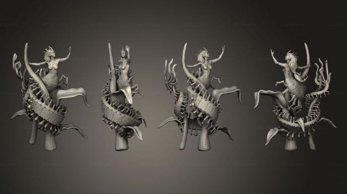 Статуэтки герои, монстры и демоны (Мать-многоножка 2 Вариации, Крупная 2, STKM_4614) 3D модель для ЧПУ станка