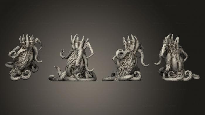 Figurines heroes, monsters and demons (Chaos Creature 1 Base 003, STKM_4634) 3D models for cnc