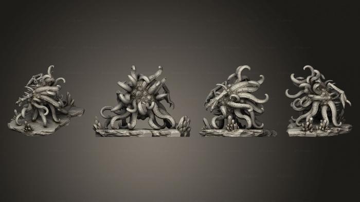 Figurines heroes, monsters and demons (Chaos Creature 5 Base 001, STKM_4638) 3D models for cnc