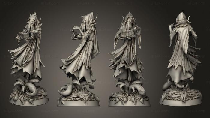 Figurines heroes, monsters and demons (Chaos Magician, STKM_4644) 3D models for cnc