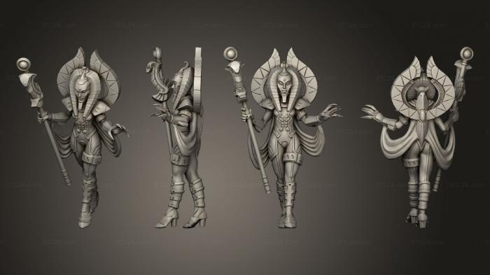 Figurines heroes, monsters and demons (Character Zahrapatra nd 2 Quadrant s Queen, STKM_4647) 3D models for cnc