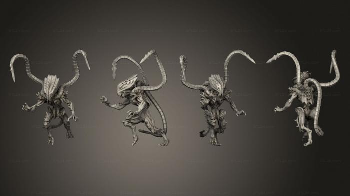 Figurines heroes, monsters and demons (Characters royal stalker 1, STKM_4649) 3D models for cnc