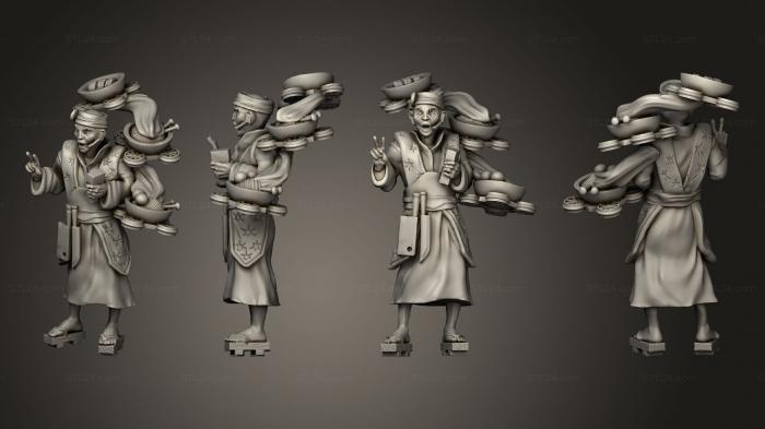 Figurines heroes, monsters and demons (Characters sushi master howie le, STKM_4651) 3D models for cnc