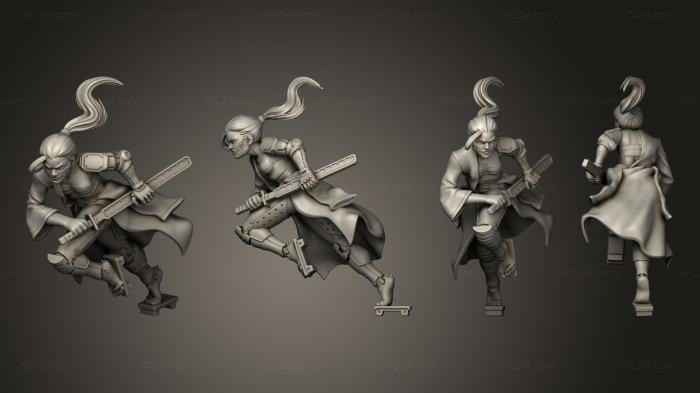 Статуэтки герои, монстры и демоны (Персонажи юбари, STKM_4653) 3D модель для ЧПУ станка