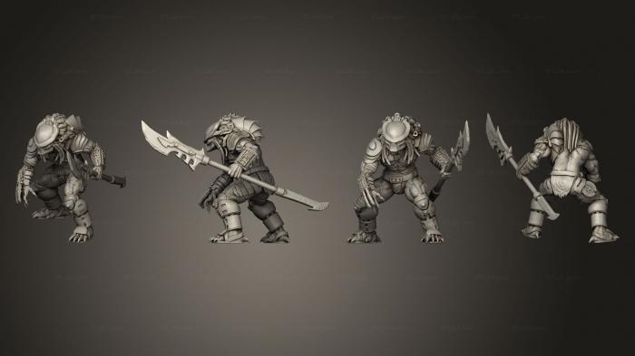 Figurines heroes, monsters and demons (CHASER SKULL HUNTER, STKM_4662) 3D models for cnc