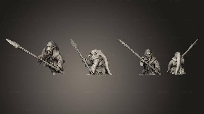 Figurines heroes, monsters and demons (chasseur, STKM_4663) 3D models for cnc