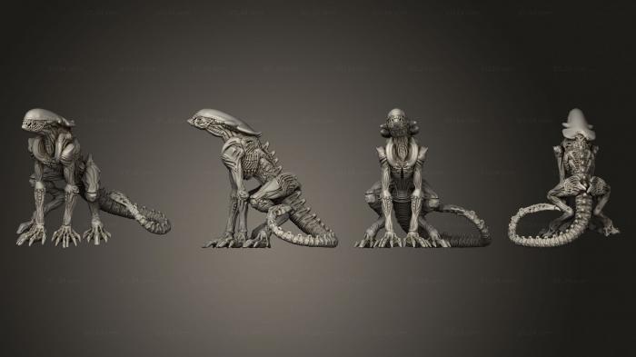 Figurines heroes, monsters and demons (CHEETAH ALIEN B, STKM_4665) 3D models for cnc