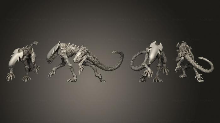 Figurines heroes, monsters and demons (CHEETAH ALIEN C, STKM_4666) 3D models for cnc