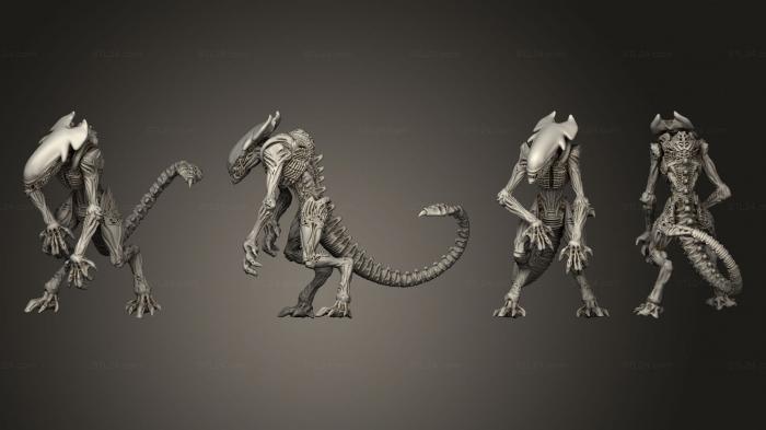 Figurines heroes, monsters and demons (CHEETAH ALIEN E, STKM_4668) 3D models for cnc