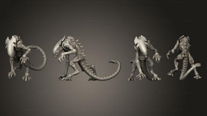 Figurines heroes, monsters and demons (CHEETAH ALIEN F, STKM_4669) 3D models for cnc