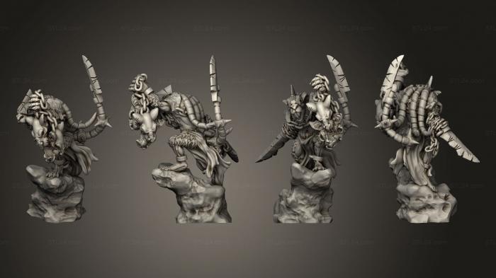 Figurines heroes, monsters and demons (Chieftain v 2, STKM_4679) 3D models for cnc