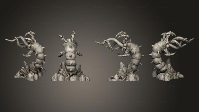 Figurines heroes, monsters and demons (Chthonian, STKM_4692) 3D models for cnc