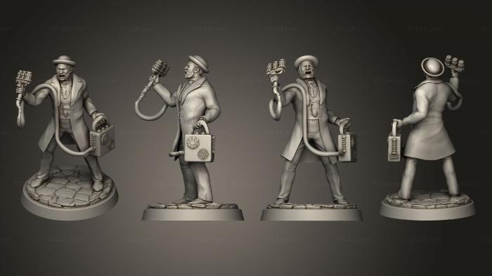 Figurines heroes, monsters and demons (Cientist Call Of Cthulhu, STKM_4693) 3D models for cnc