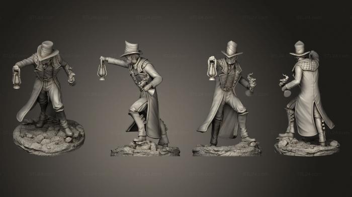 Figurines heroes, monsters and demons (Circus Grotesque Dr Jekyl, STKM_4697) 3D models for cnc