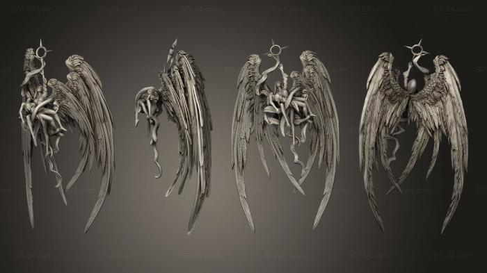 Figurines heroes, monsters and demons (Clairiel Resurection, STKM_4705) 3D models for cnc
