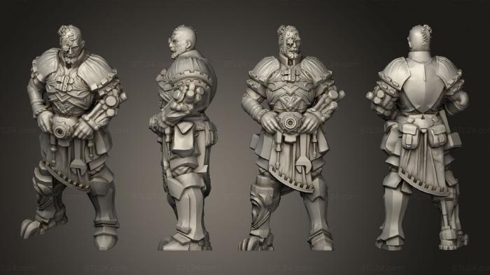 Figurines heroes, monsters and demons (Clockwork Master 2, STKM_4711) 3D models for cnc