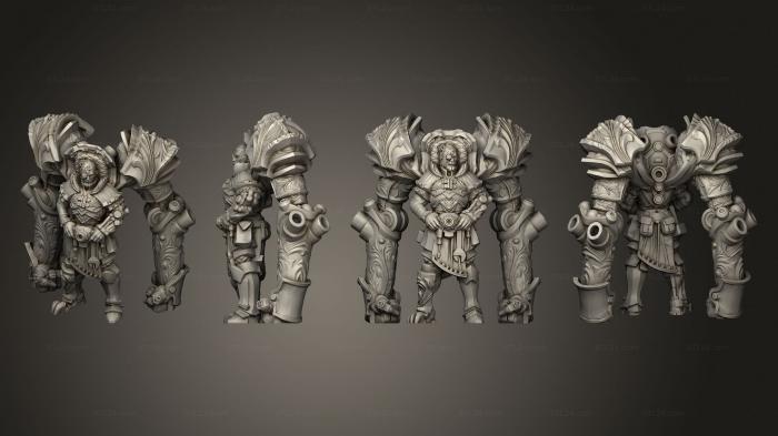 Figurines heroes, monsters and demons (Clockwork Master, STKM_4712) 3D models for cnc