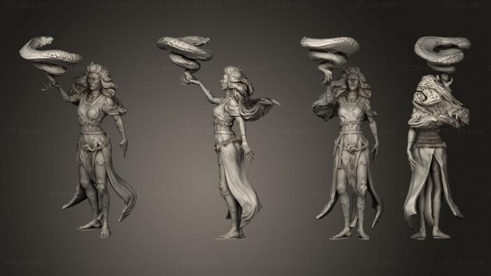 Figurines heroes, monsters and demons (Cloud Giantess Wind Magic Huge, STKM_4717) 3D models for cnc