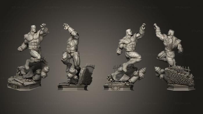 Статуэтки герои, монстры и демоны (Статуя Колосса 2, STKM_4724) 3D модель для ЧПУ станка