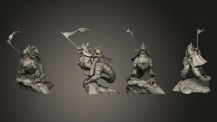 Figurines heroes, monsters and demons (Commander base, STKM_4734) 3D models for cnc
