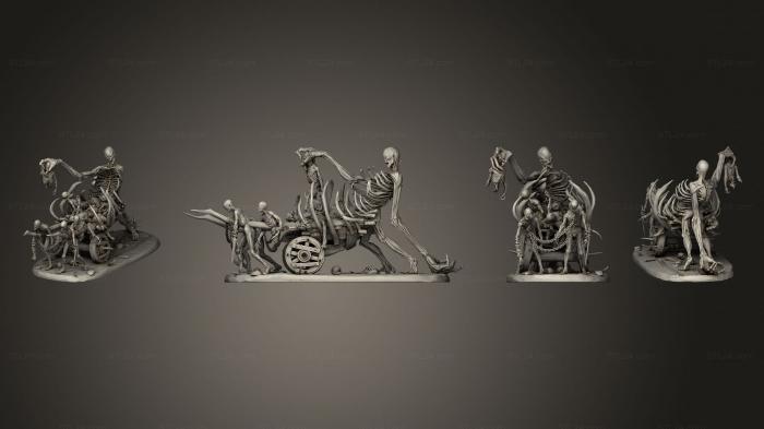 Figurines heroes, monsters and demons (Corpse cart, STKM_4742) 3D models for cnc