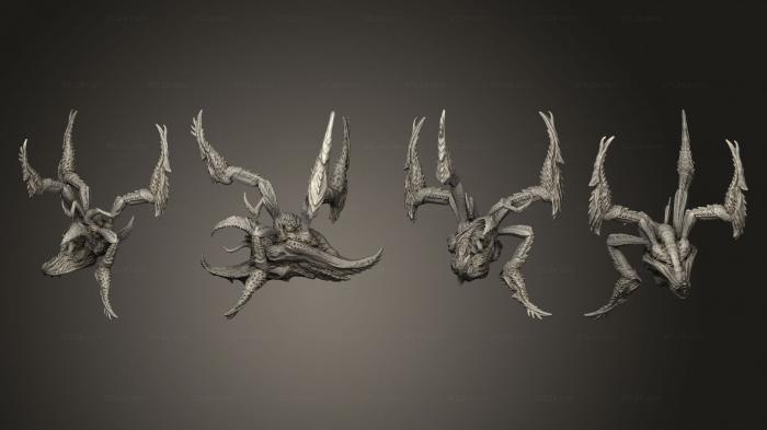 Статуэтки герои, монстры и демоны (Безумный Артро 01, STKM_4771) 3D модель для ЧПУ станка