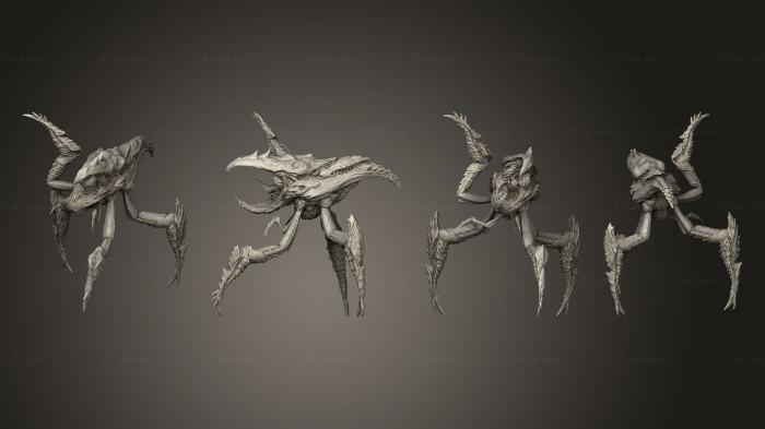 Figurines heroes, monsters and demons (Crazied Arthro 05, STKM_4775) 3D models for cnc