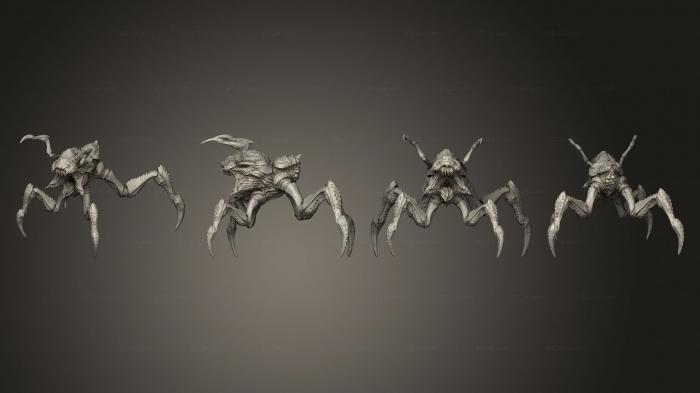 Figurines heroes, monsters and demons (Crazied Arthro 10, STKM_4780) 3D models for cnc