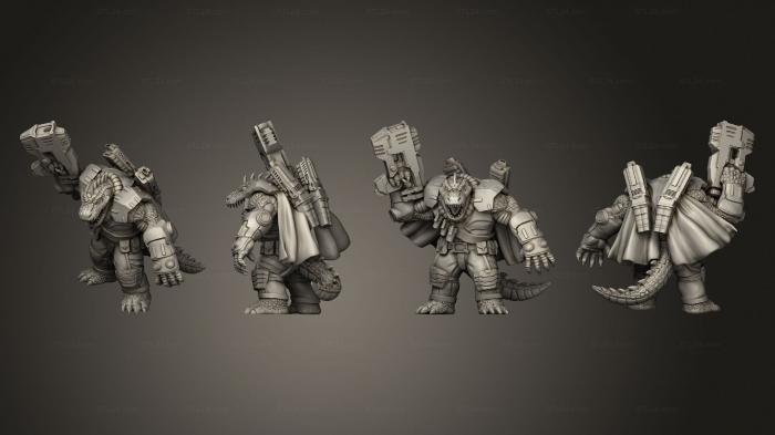 Figurines heroes, monsters and demons (Croco Bo, STKM_4808) 3D models for cnc