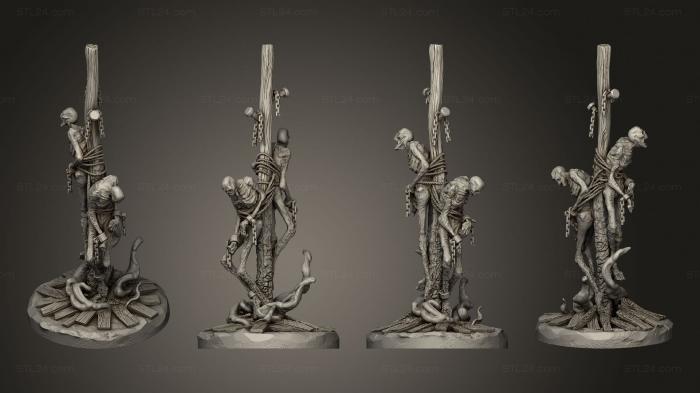 Статуэтки герои, монстры и демоны (Жертва крестового похода 2 в, STKM_4815) 3D модель для ЧПУ станка