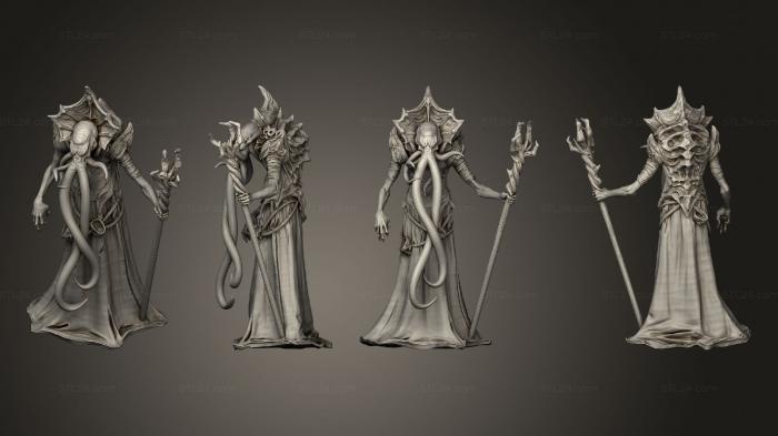 Статуэтки герои, монстры и демоны (Избранный Ктулхус, STKM_4835) 3D модель для ЧПУ станка